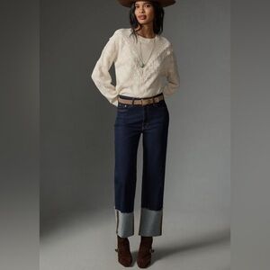 Pilcro High Rise Jeans - Dark Blue